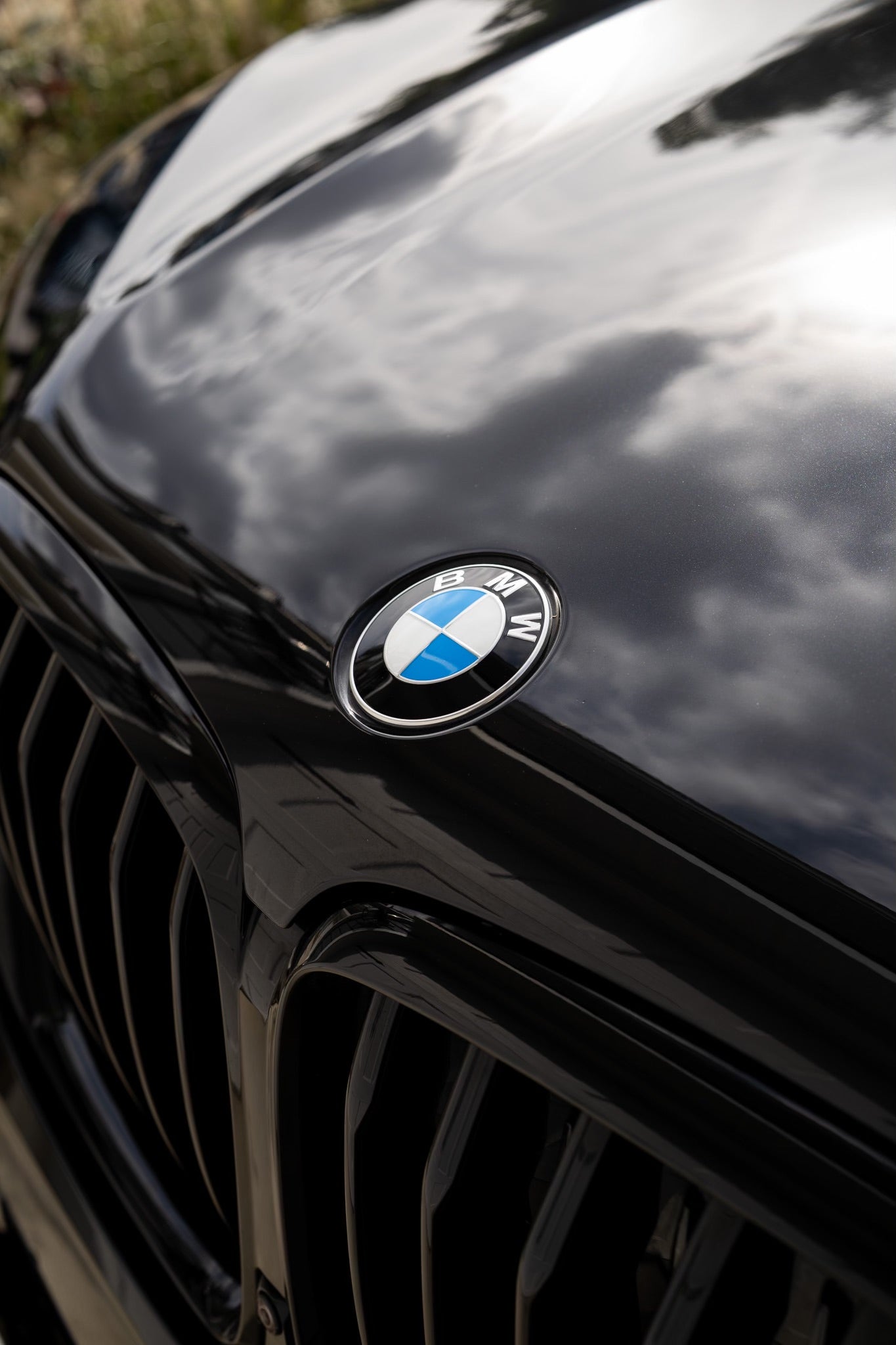 BMW Logo after exterior mobile detail