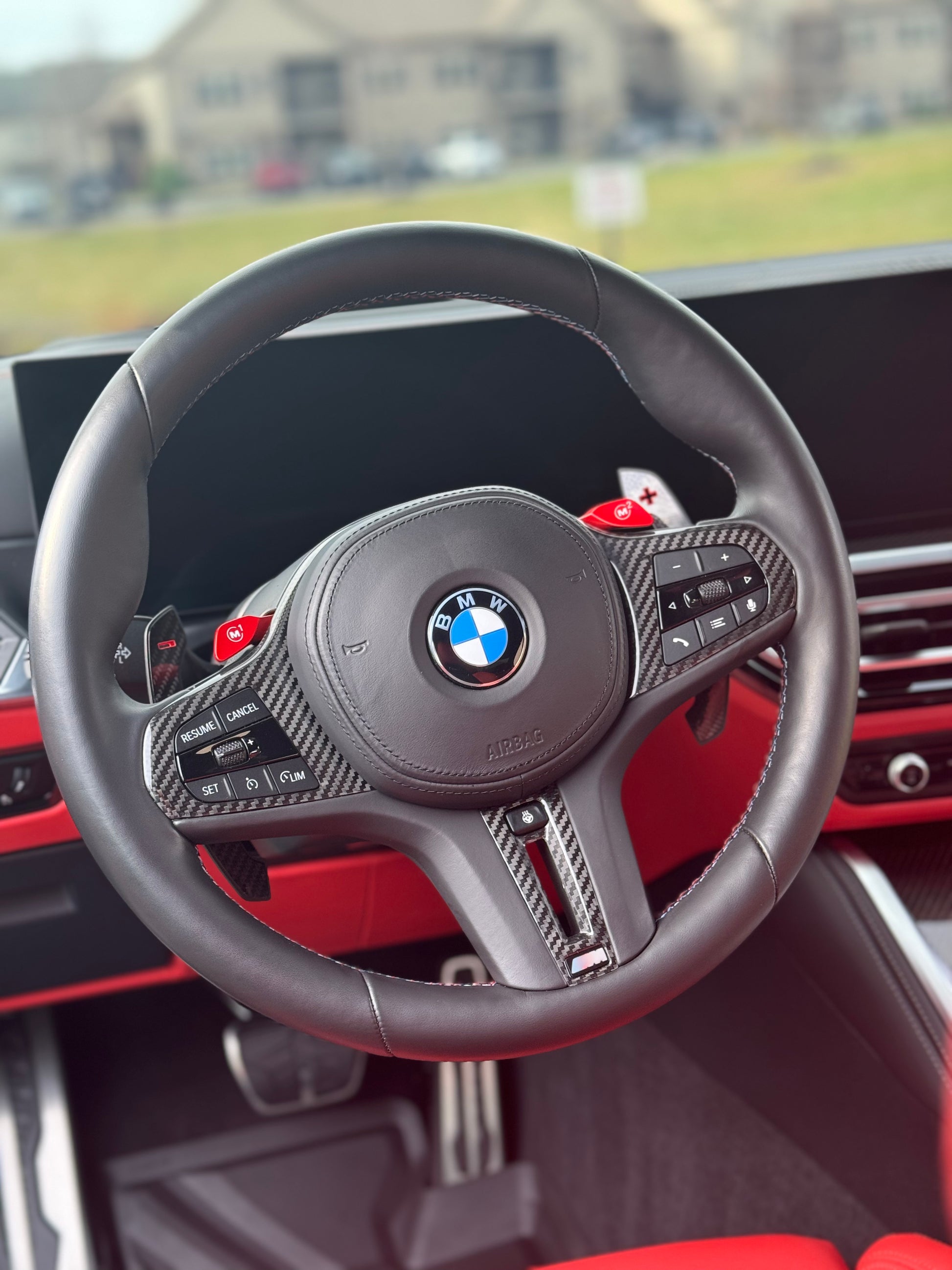 Interior detail for a BMW