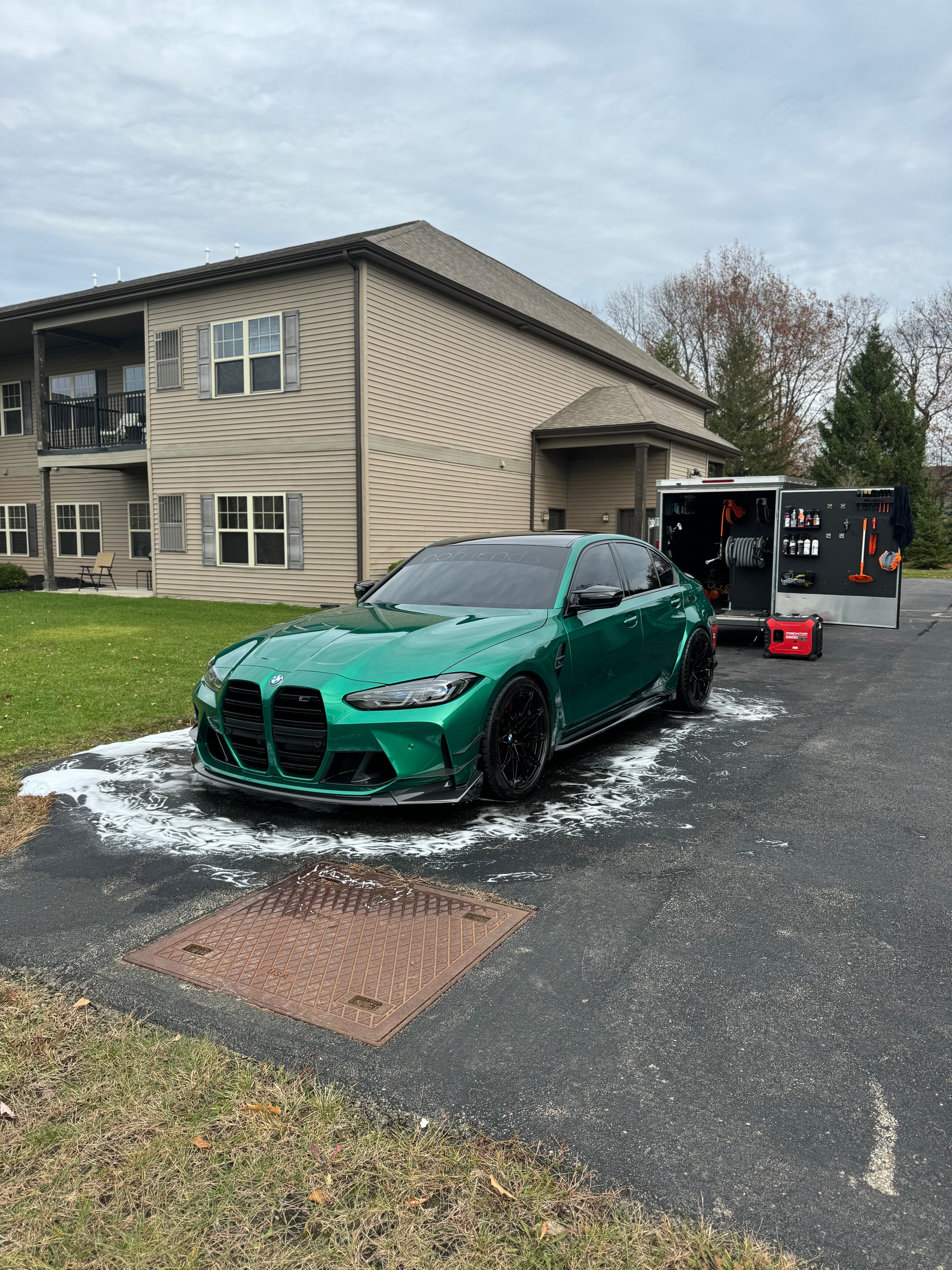 BMW M3 Competition interior and exterior detail